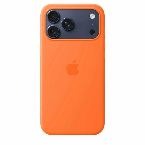 Чехол Apple iPhone 17 Pro Silicone Case MagSafe (Orange)